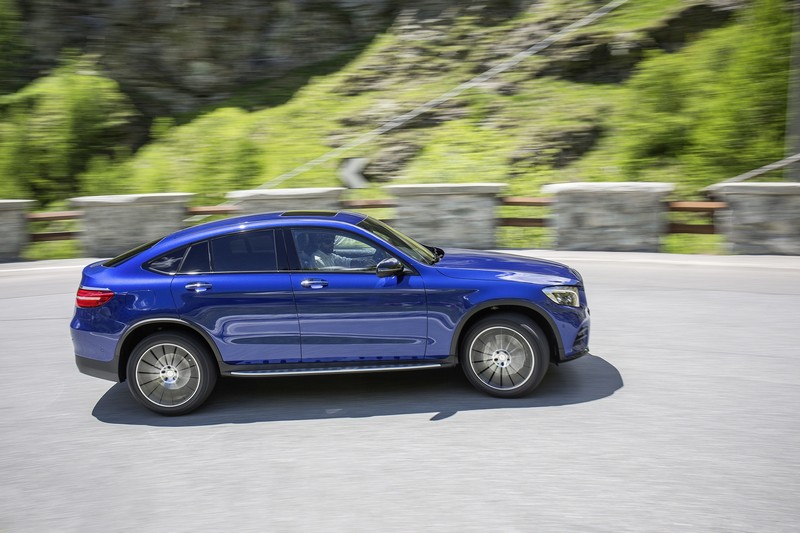 The all-new Mercedes-Benz GLC Coupé: Sensual coupé design meets sporty SUV presence.  